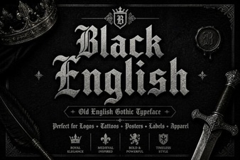 Black English Font: Creative Design & Typography Ideas