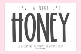 Have a Nice Day Honey Font Design Inspiration