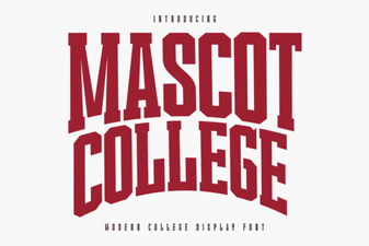 Elevate Your Designs with Mascot College Font