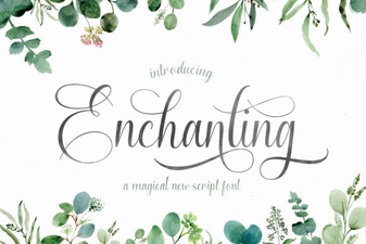 Enchanting Script Font for Elegant Design Projects